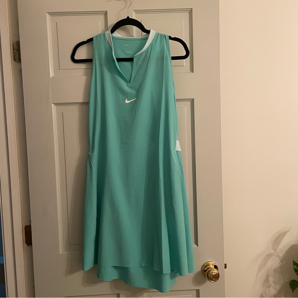 Nike Women's Aqua Sleeveless Athletic Dress